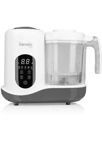 lionelo Babynahrungszubereiter , Weiß, Grau , Kunststoff , 12.7x21.5x29 cm , Füttern, Babykostwärmer & Sterilisatoren