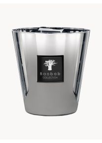 Baobab COLLECTION Vela perfumada com quatro pavios Exclusives (âmbar, noz-moscada, vetiver) Preto, Prateado Vidro Ø 10 x Alt 16 cm