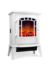 Monzana Chimenea el&eacute;ctrica LED blanca 2000W