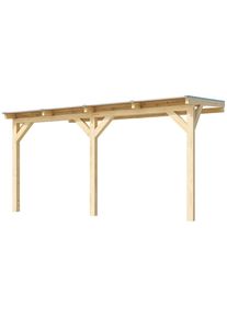 Weka , Terrassendach »Terrassenüberdachung« aus verzugssteifem Leimholz, direkt farblich behandelbar , naturbelassen