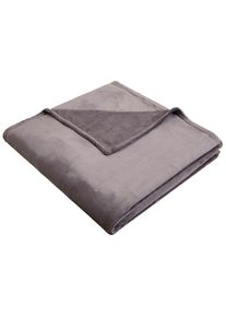 my home, Wohndecke &raquo;Jil&laquo; aus super weichem Kuschelfleece, Kuscheldecke, Premium Qualit&auml;t, anthrazit, Kunstfaser, B/L: 150 cm x 200 cm, anthrazit