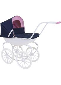 KNORRTOYS , Puppenwagen »Classic - Princess Navy Blue Rose« , Princess Navy Blue Rose
