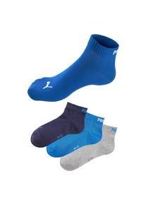 Puma , Kurzsocken »QUARTER PLAIN 3P« 3 Paar tlg. Atmungsaktiv, Rippenbündchen, weiche Baumwollmischung , 1x marine, 1x grau-meliert, 1x mittelblau...