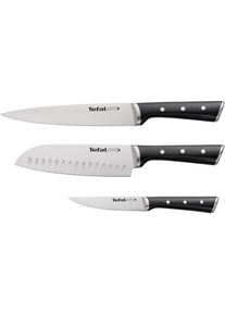 Tefal , Messer-Set »K232S374 Ice Force« Edelstahl, lang anhaltende Schneidleistung und Schärfe , schwarz/edelstahlfarben
