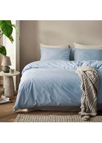 Cinderella, Bettw&auml;sche &raquo;Weekend in Gr. 135x200, 155x220 oder 200x200 cm&laquo; 2 Stk. tlg. Bettw&auml;sche aus Baumwolle, Bettw&auml;sche mit Rei&szlig;verschluss, softblau