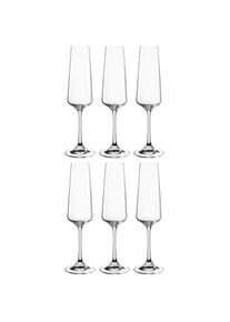 Leonardo , Sektglas »Gläser-Set PALADINO, 220 ml, 6er-Set« spülmaschinengeeignet , transparent