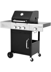Hanseatic , Gasgrill »Cleveland« BxTxH: 110x59x112 cm, 11,5 kW Gesamtleistung , schwarz, silber