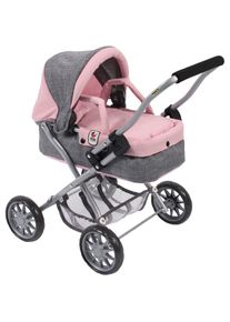Bayer Chic 2000 CHIC2000 , Puppenwagen »Smarty, Mini-Kuschelwagen« mit herausnehmbarer Tragetasche , Melange rosa