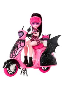 MonsterHigh , Anziehpuppe »Draculaura, Count Fabulous« mit Vampastic Scooter , bunt