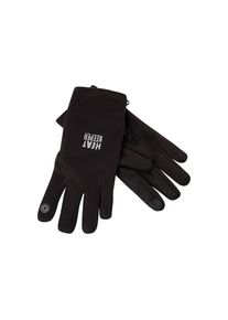 Heatkeeper , Fleecehandschuhe mit Silikon-Finish an der Handfläche und I-Touch-Profile an Daumen , black