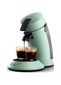 Philips Senseo , Kaffeepadmaschine »Original Plus CSA210/60, mit zwei Kaffee-Einstellungen« Gratis-Zugabe 1 Entkalker , Salbeigrün
