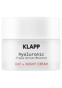 Klapp Cosmetics Hyaluron Triple Action Moisture Day + Night Cream Dagcrème Unisex 50 ml