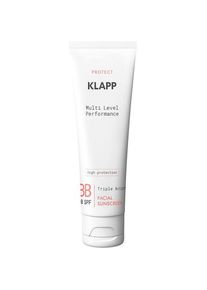Klapp Cosmetics Prestaties op meerdere niveaus BB Facial Sunscreen 50 SPF Zonbescherming Unisex ml