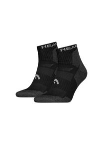 Head , Kurzsocken »HIKING ALL CLIMATES QUARTER 2P« 2 Paar, 2 Paar tlg. mit Logostickerei , Black , 35-38 , 35-38 , Flex Zone für eine verbesserte...