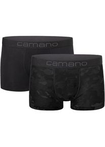 Camano , Trunk »comfort« 2er Pack, mit elastischem Logobund , dark grey mix , XXL , XXL , Herrenunterhose von Camano