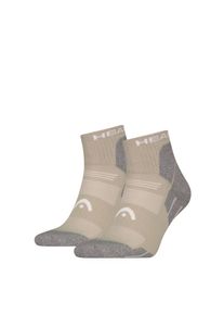 Head , Kurzsocken »HIKING ALL CLIMATES QUARTER 2P« 2 Paar, 2 Stk. tlg. mit Logostickerei , taupe , 39-42 , 39-42 , Flex Zone für eine verbesserte...