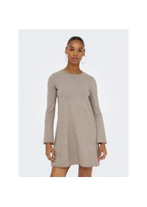Only, Damen, Midikleid &raquo;ONLAMALIO LIFE LS ONECK DRESS KNT&laquo; Sommerkleid, Fungi Detail:Melange, N-Gr, S -N-Gr, Fungi Detail:Melange, Kleid in Midil&auml;nge 