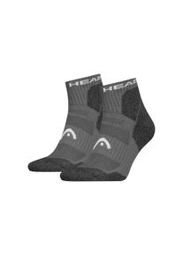 Head , Kurzsocken »HIKING ALL CLIMATES QUARTER 2P« 2 Paar, 2 Stk. tlg. mit Logostickerei , Grey , 43-46 , 43-46 , Flex Zone für eine verbesserte...