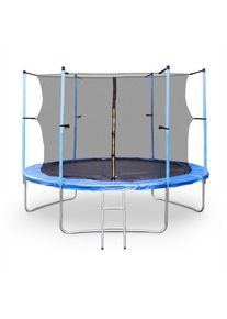 Klarfit Rocketboy XXXL, 400 cm trambulin, biztons&aacute;gi h&aacute;l&oacute;