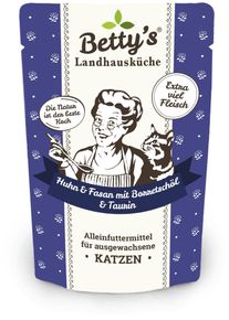 Bettys Landhausk&uuml;che Cat Nassfutter mit Huhn & Fasan, 12x100g