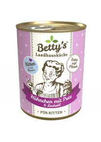 Bettys Landhausk&uuml;che Kitten Nassfutter mit Huhn & Pute, 6x400g