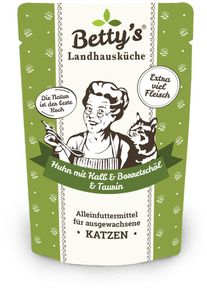 Bettys Landhausk&uuml;che Cat Nassfutter mit Huhn & Kalb, 12x100g