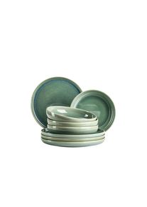 Mäser Mäser Tafelservice , Hellgrün , Keramik , 8-teilig , Geschirr, Geschirrsets, Tafelservice