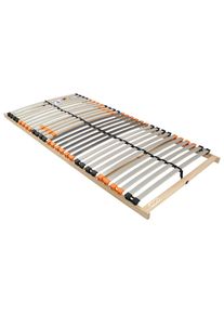 Xora Lattenrost, Holz, Birke, furniert, Schichtholz,furniert, Schichtholz, 7-Zonen, 90x200 cm, Federleisten mit Duokappen, Mittelgurt, nicht verstellbar, Schlafzimmer, Lattenroste, nicht verstellbare Lattenroste