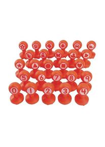 Colorations - Shapes & Numbers Clay Stamps 26pcs.