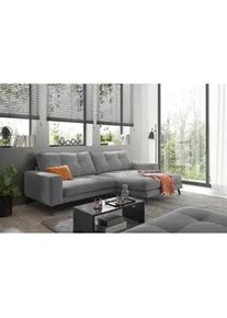 Livetastic Ecksofa , Grau , Textil , Füllung: Schaumstoffflocken , Ottomane rechts, L-Form , 247x171 cm , Made in Eu , Rücken echt, Armteil links, Armteil rechts , Wohnzimmer, Sofas & Couches, Wohnlandschaften, Ecksofas