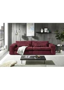 Livetastic Bigsofa , Weinrot , Textil , Füllung: Schaumstoffflocken,Schaumstoffflocken , 300x80x118 cm , Made in Eu , Rücken echt, Armteil links, Armteil rechts , Wohnzimmer, Sofas & Couches, Sofas, Textilsofas