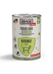 6x400g Vetcare Régime rénal poulet MAC's CAT nourriture humide pour chat