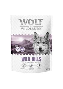 400g Wolf of Wilderness Adult Wild Hills canard - sans c&eacute;r&eacute;ales Croquettes pour Chien