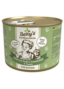 Bettys Landhausk&uuml;che Cat Nassfutter mit Huhn & Kalb, 6x200g