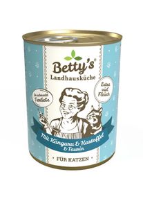 Bettys Landhausk&uuml;che Cat Nassfutter mit K&auml;nguru, Gefl&uuml;gel & Kartoffel, 6x400g