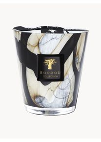 Baobab COLLECTION Duftlys Stones (Læder, Rose, Blomme) Sort Glas Ø 15 x H 16 cm