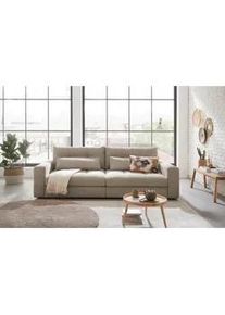 Livetastic Bigsofa , Sandfarben , Textil , Füllung: Schaumstoffflocken,Schaumstoffflocken , 265x94x122 cm , Made in Eu , Rücken echt, Armteil links, Armteil rechts , Wohnzimmer, Sofas & Couches, Sofas, Textilsofas