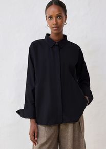 bonprix Női Blúz selyemmel, fekete, 42