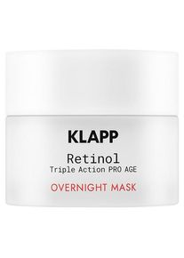 Klapp Cosmetics Retinol Triple Action Pro Age Overnight Mask Hydraterende maskers Unisex 50 ml
