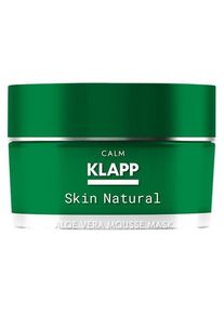 Klapp Cosmetics Huid Natuurlijk Aloe Vera Mousse Mask Hydraterende maskers Unisex 50 ml