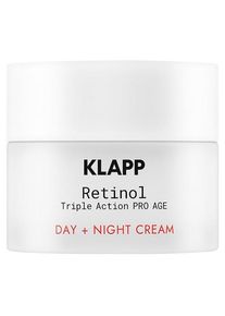 Klapp Cosmetics Retinol Triple Action Pro Age Day + Night Cream Dagcrème Unisex 50 ml