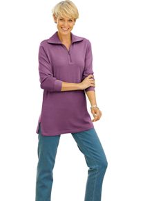 Damska Dlh&aacute; mikina s ležat&yacute;m golierom fialov&aacute; veľkosť 56