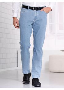 Heren jeans in blue-bleached ,maat 48, WITT, 98% Katoen, 2% Elastan