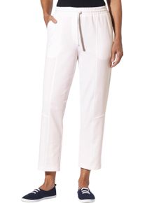 Damen Sweathose mit Rundum-Dehnbund wei&szlig; Gr&ouml;&szlig;e 56