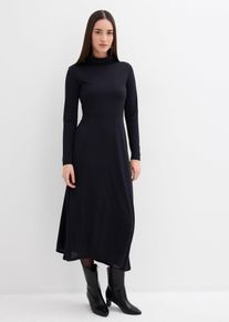 bonprix Femei Rochie din jerse moale cu modal, negru, 40/42