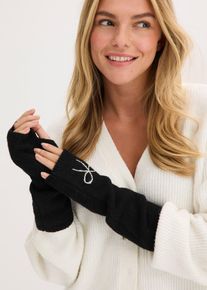 bonprix Mitones, negro, 0