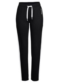 Dames Loungebroek in zwart/wit ,maat 32/34, Witt, 60% Katoen, 40% Polyester