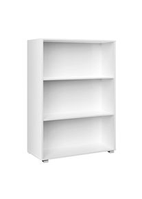 Casaria Librería Vela MDF blanca 115x60x28cm 3 estantes