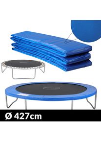 Monzana Cojín de protección camas elasticas azul Ø426cm