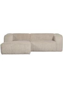 Livetastic Ecksofa , Beige , Textil , Ottomane links, L-Form , 254x178 cm , Made in Eu , seitenverkehrt erhältlich, Armteil links, Armteil rechts , Wohnzimmer, Sofas & Couches, Wohnlandschaften, Ecksofas